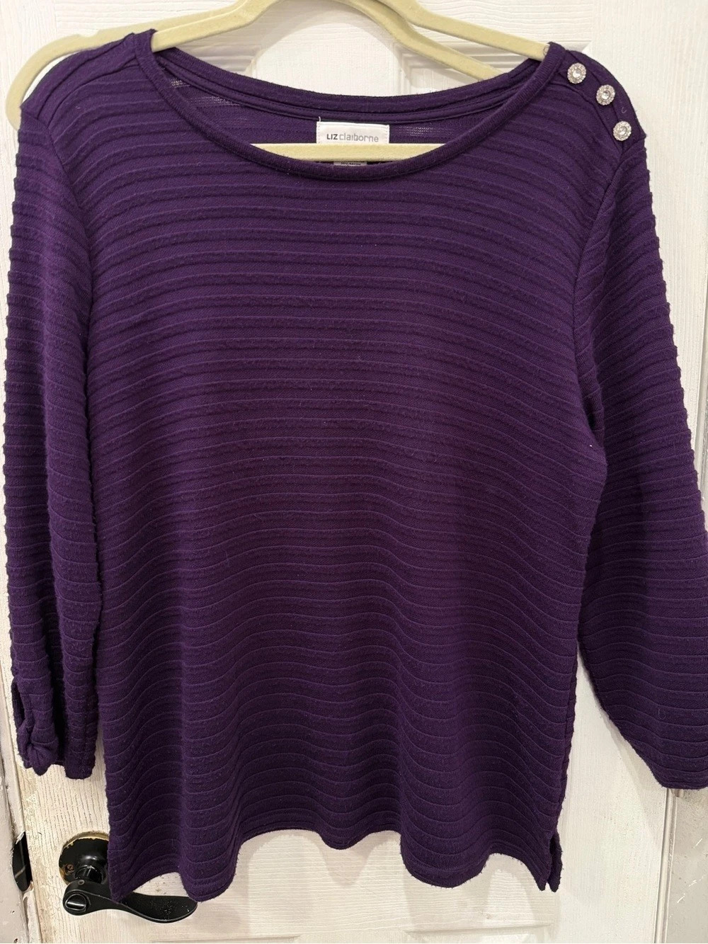 Liz Claiborne Purple Sweater Size XL